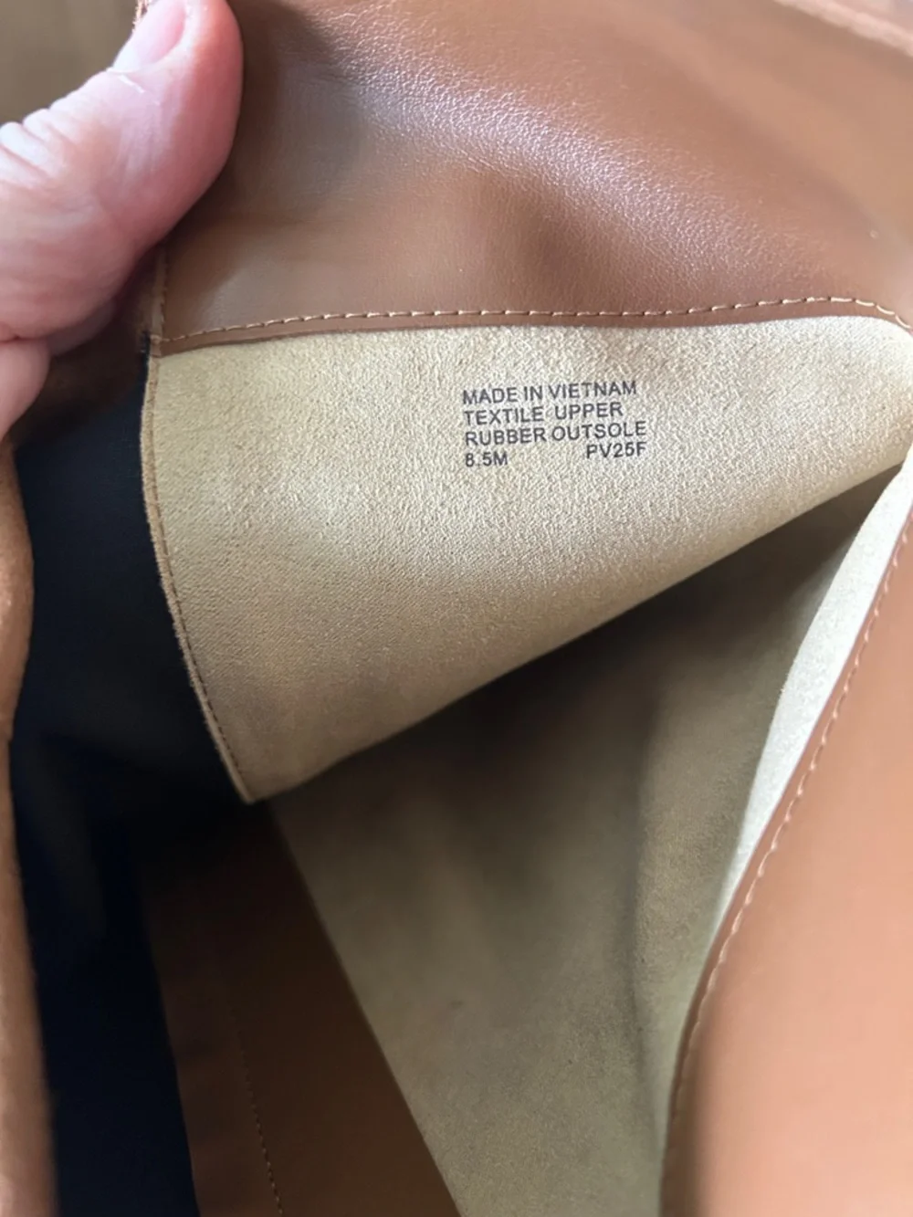 Michael Kors Lex Boot Classic Tall Stretch Faux Leather Riding Boots -‎ Tan 8.5